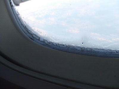 窓の氷